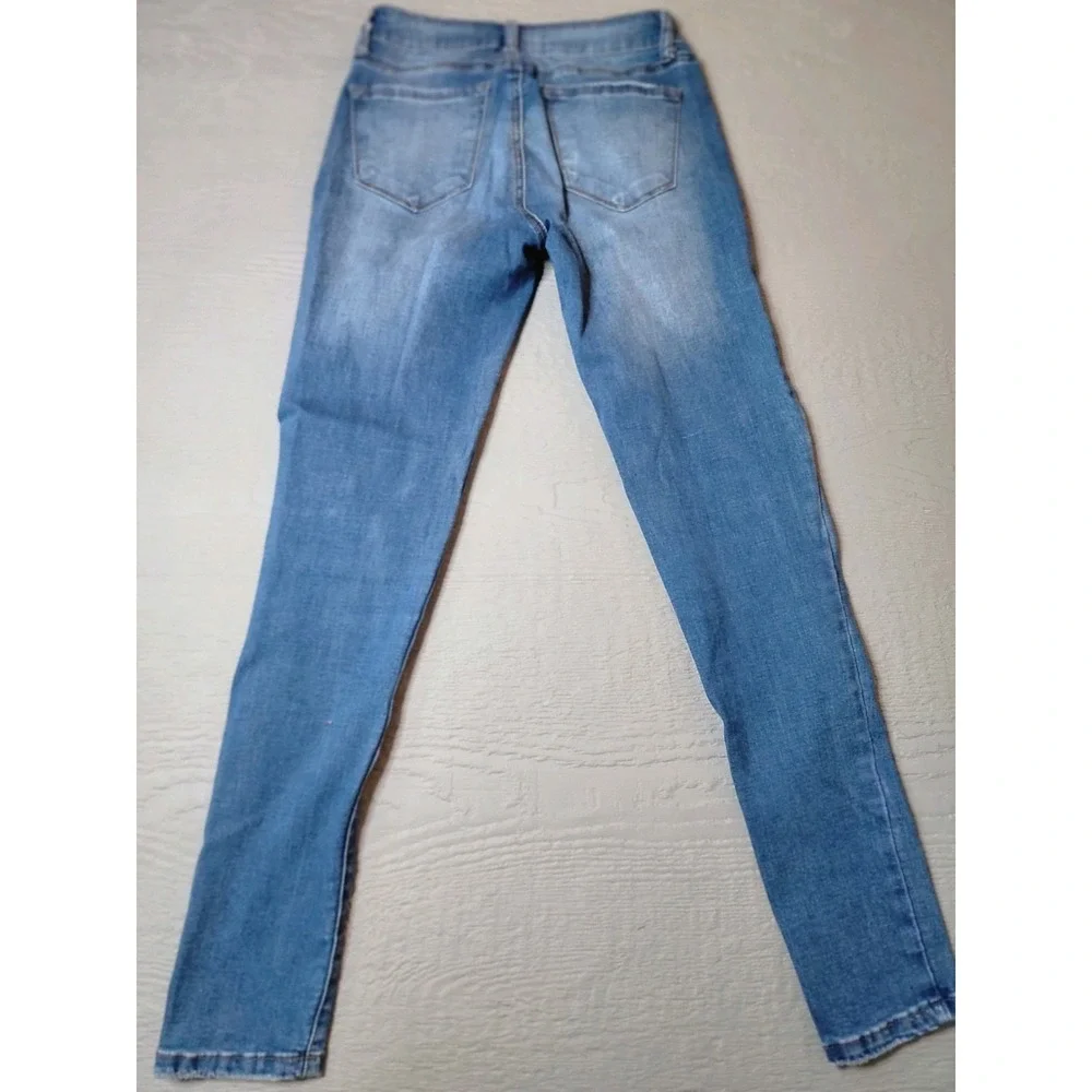♡Kancan Preloved Womens‎ Skinny Jeans, Size 3/25 Medium Wash Denim B-34
